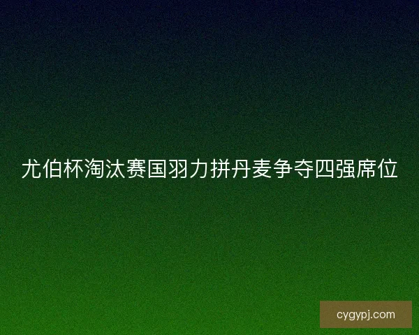 尤伯杯淘汰赛国羽力拼丹麦争夺四强席位